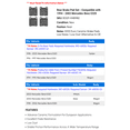 thumbnail image 2 of Rear Brake Pad Set - Compatible with 1994 - 2003 Mercedes-Benz E320 1995 1996 1997 1998 1999 2000 2001 2002, 2 of 2