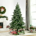 thumbnail image 2 of HOMCOM 6FT Artificial Snow Christmas Pine Tree Xmas Decoration w/ Pinecone, 2 of 10