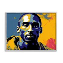 Stupell Industries Abstract Paint Pop Kobe Abstract Painting Gray Framed Art Print Wall Art, 30 x 24