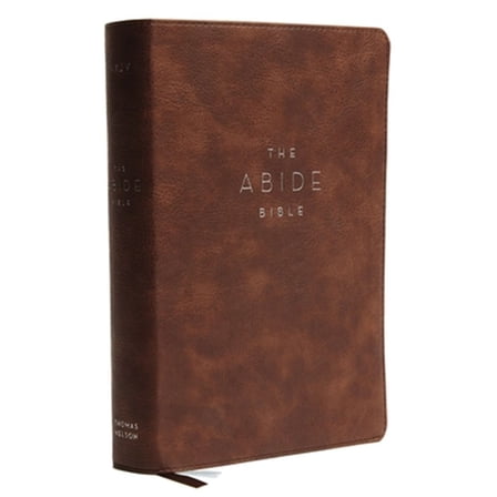 Pre-Owned NKJV, Abide Bible, Leathersoft, Brown, Red Letter Edition, Comfort Print: Holy Bible, New King James Version (Unknown) 0785226621 9780785226628