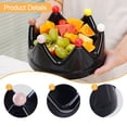 thumbnail image 6 of CoudarTitie Crown Fruit Plate Decoration Multifunctional Candy Serving Plate Serving Tray for Party Dinner Kitchen Table Centerpiece Desk Black, 6 of 9