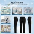 thumbnail image 6 of VIAOLI Scrubs for Women Set-Zipper Collar top & Straight Pants Scrubs set Medical Nursing uniforms Clearance, 6 of 7