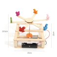 thumbnail image 2 of Labymos DIY STEM Merry-Go-Round 3D Jigsaw Puzzle Wooden Craft Kit Wooden Puzzle Architecture Model Toy, 2 of 7