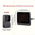thumbnail image 2 of PEACNNG ”2pcs 2-Pack Smart Video Doorbell with 4.3”” Screen  No App Needed  Infrared Night Vision  Two-Way Audio  Long Battery Life”, 2 of 7