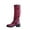 Red, variant on Women's Knee High Winter Boots Cowboy Boots for Women - Wide Calf Knee High Western Cowgirl Boots,Retro Country Boots with Classic Chunky Heel Pull on Vintage Tall Boots Brown 4.5