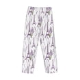 thumbnail image 5 of Goofa Lavender Flowers Printed Soft Pajama Pants for Men, Wide Leg Comfy Casual Lounge Yoga Pants-Medium, 5 of 9