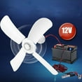 thumbnail image 3 of Portable Ceiling Fan Mini Tent Fans for Camping Outdoor Hanging Gazebo Tents Ceiling Canopy Fan for DC 12V Battery Power, 3 of 14