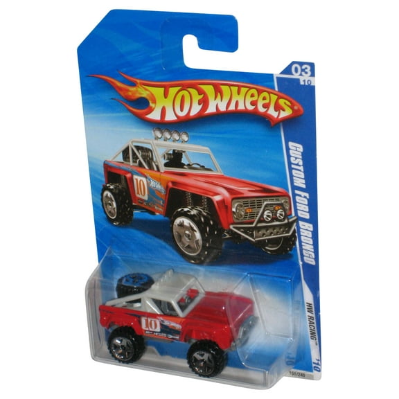 Hot Wheels HW Racing '10 03/10 Red Custom Ford Bronco Car 151/240