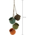 thumbnail image 3 of MyGift 30.7" Round Hanging Planters (4 Pack), 3 of 5