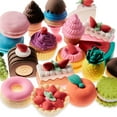 Pen+Gear 3D Eraser Pals, Treats Theme, 25 Count, Multicolor