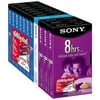 Sony 10 VHS Tapes, 1 Cleaning Tape, 10 Labels