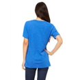 thumbnail image 2 of The Bella Canvas Ladies Relaxed Jersey Short Sleeve V-Neck T-Shirt TR ROYAL TRIBLND L, 2 of 2