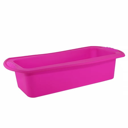 

Peryerana Cake Toast Mold Bread Loaf Silicone Mould Home Bakery Pastry Baking Pan Tray Baking Tool Pink