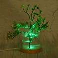 thumbnail image 5 of Uxcell Round Wooden 2.56" Colorful Light Display Base Stand LED Light Wood Color, 2Pcs, 5 of 7