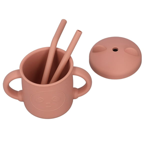 Vaso de Silicona para Bebés BuyWeek con Pajita para Niños Pequeños