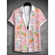 thumbnail image 4 of Camisa hawaiana de verano, camisa unisex con estampado de conejo, huevo, feliz Pascua, cuello vuelto, calle, exterior, manga corta, abotonada, ropa para hombre, 4 of 4