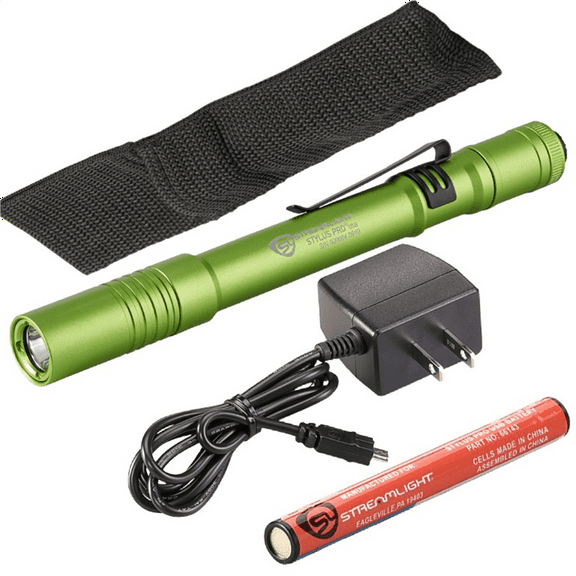 Streamlight 66145 Stylus Pro USB w/ 120V AC - Lime
