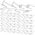 thumbnail image 1 of FUTUREORYY 800Pcs Hot Staples Auto Stapler Plastic Welding Rods Plated Silver Bumper Repair Kit for Vehicle, 1 of 8