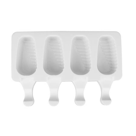 

New 4 Grids 3D DIY Silicone Ice Cream Mold Handmade Eco\-Friendly Mold Mousse Dessert Freezer Juice Ice Cube Mould 4 with twill
