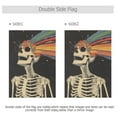 thumbnail image 4 of Yayeee Garden Flag 28" x 40" Double Sided Outdoor Yard Lawn Holiday Decorations, Black Skeleton, 4 of 6