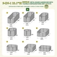thumbnail image 3 of VEIKOUS Outdoor 8 x 2 x 2 FT Metal Garden Bed, 23.1 in Galvanized 9 in 1 Modular Garden Planter Box Kit, Cyan, 3 of 11