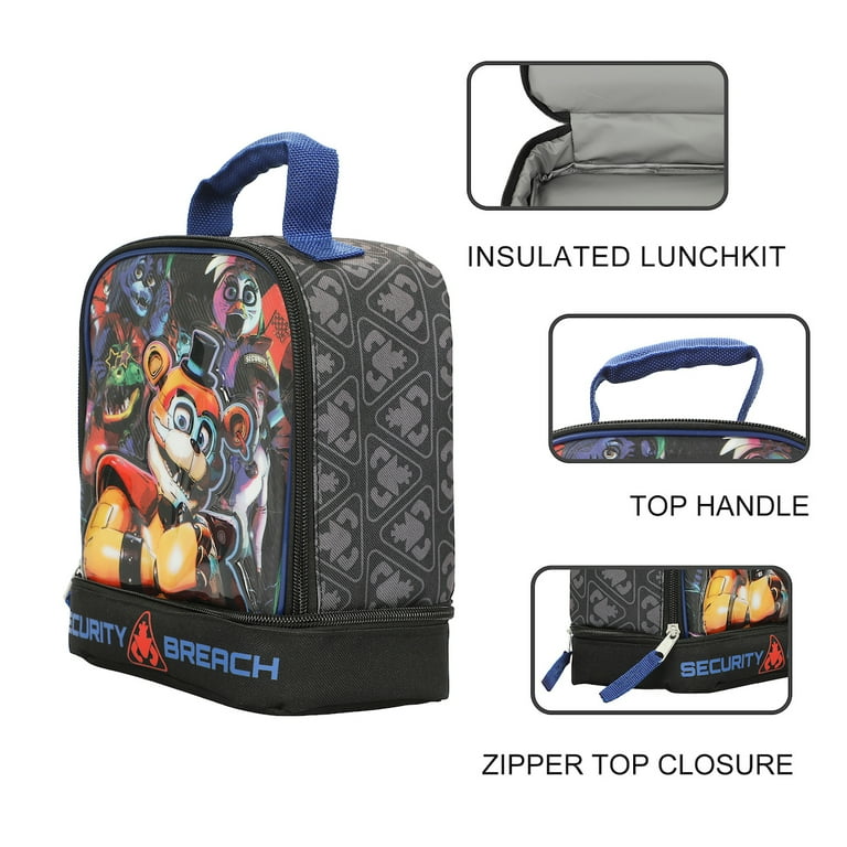FNAF Freddy's Insulated Double Compartment Lunch Box Five Nights