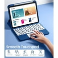 thumbnail image 4 of GEAK Compatible With iPad A16 11th 10th Generation Case with Keyboard, 360 Rotation Detachable Case with 7 Colors Backlit Keyboard for iPad A16/10th Gen, with Multi-Touch Trackpad, 4 of 10