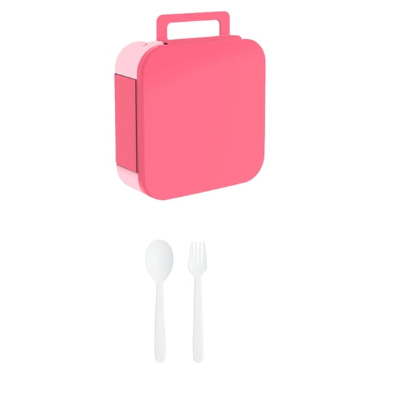 Flip-Top Handle Compartment Lunch Box, Portable Youngster and Office Microwaveable Meal Container, Plastic Sealed Leak-Proof Food Box for Daily Meals