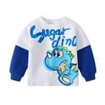thumbnail image 3 of URMAGIC Boys Cotton Sweatshirts Pullover Crewneck Winter Long Sleeve Dinosaur Printed Tops Shirts 3-4 Years, 3 of 3