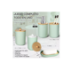 thumbnail image 2 of Juego De Baño 5 Piezas Dispensador Accesorios Plásticos VERDE, 2 of 5