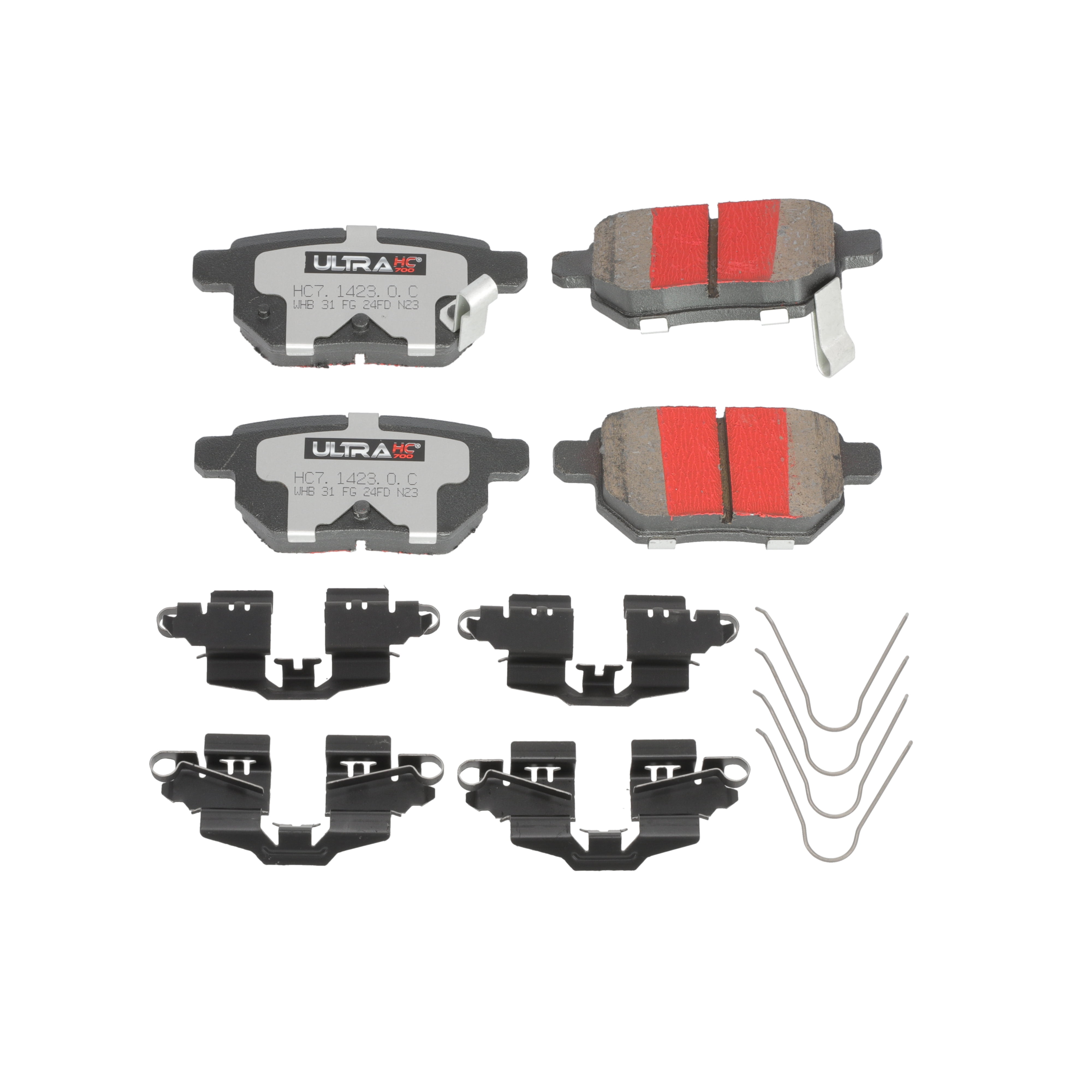 UltraHC 700 Brake Pad Set, Rear HC7.1423.0.C, Toyota Prius 2018-2010