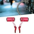 thumbnail image 3 of EeaseCA une Paire de Rétroviseurs de Guidon de Vélo à 360° Super Transparents, Résistants aux Explosions, Légers, Grand Angle, Entièrement Réglables, Rétroviseurs de Cycle (Rouge), 3 of 7