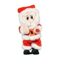 thumbnail image 3 of ​11.8" Electric Dancing Santa Claus - Battery Operated Singing Christmas Decor w/ Music, Motion & Lights (Red Plastic)​​ red, 3 of 6