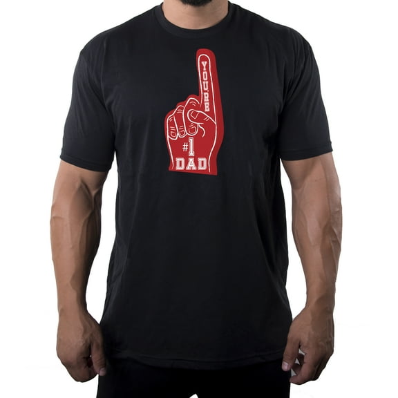 Number 1 Dad Shirt, Men's Graphic T-shirts, Fathers Day shirts - Black MH200DAD S26 S