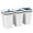 White, variant on 3 Pack Automatic Small Bathroom Trash Can with Lid - 2.5 Gallon Touchless Garbage Can, Motion Sensor Smart Trash Bin, Slim Dog Proof Trashcan, Waterproof Wastebasket for Bedroom Office Kitchen