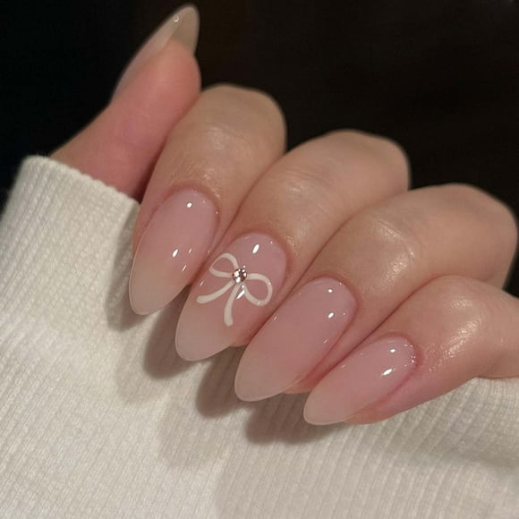 Holiday Gifts! Gspmoly False Nails, Press- Short Nails Press- Short False Nails with Nail Glue Reusable Glue- Nails 12 Sizes Press On Nails
