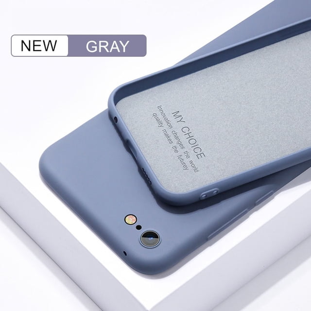 Funda fina suave para iPhone 7 8 6s Plus SE2 funda de silicona líquida Original Candy Coque Capa para iPhone X Xs 11 12 13 14 Pro Max XR Tan Jianjun unisex