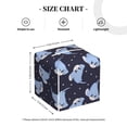 thumbnail image 2 of Leather Tissue Box Cover Square - cute stingray polka dots black Waterproof Tissue Box Holder Paper Case Organizer Dispenser for Modern Home Office Room Home Bathroom Decor, 2 of 7