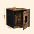 thumbnail image 5 of Cat Litter Box Furniture, Hidden Litter Box Enclosure with Single Door, Doubles as End Table/Nightstand, Indoor Cat House, 5 of 5