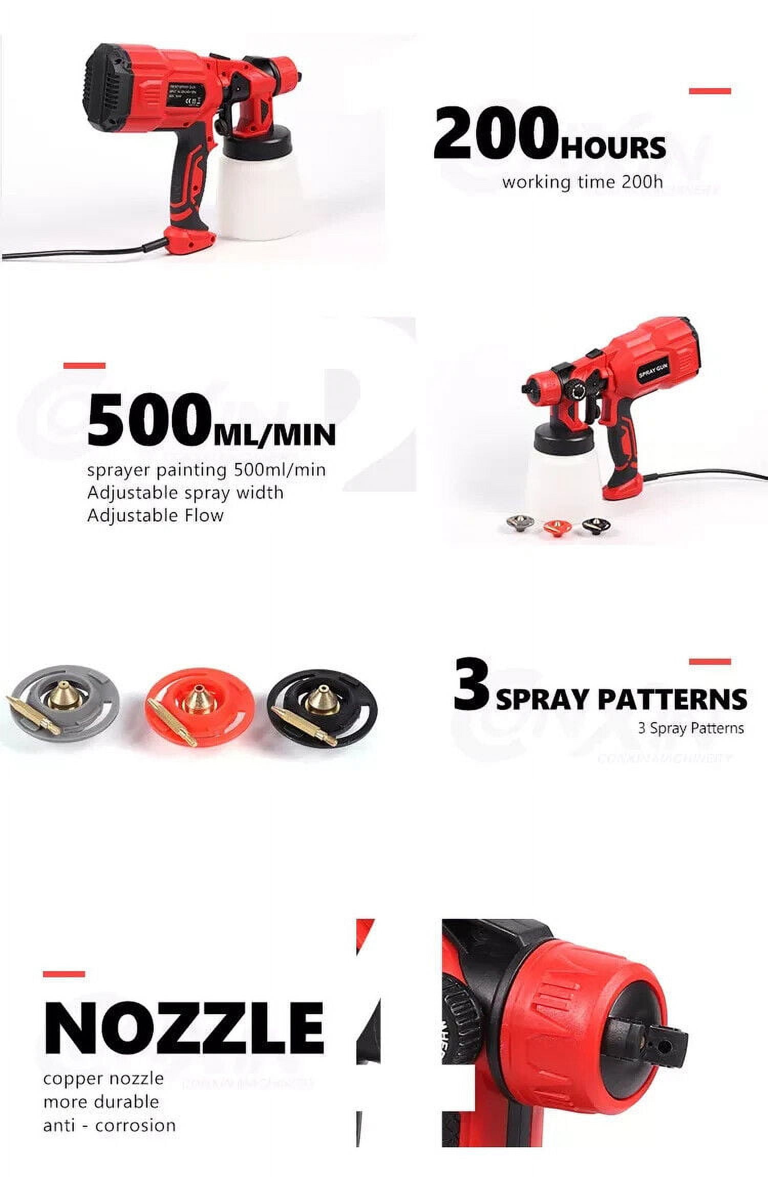 550W Portable Paint Sprayer Cordless Electric Tool Electrostatic