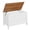 White + Walnut, variant on Toy Box, Retro Wooden Look Storage Chest with Safety Hinge, Entryway Storage Bench Supports 220 lb, 29.9 x 15.7 x 18.9 Inches Toy Chest Organizer, Easy Assembly (Rustic Brown)