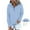 Light Blue, variant on AOOCHASLIY Women Fall Tops Women's Oversized Sweatshirts Long Sleeve Button Fashion Trendy Sweatshirt Jackets Hooded Cute Comfy Clothes