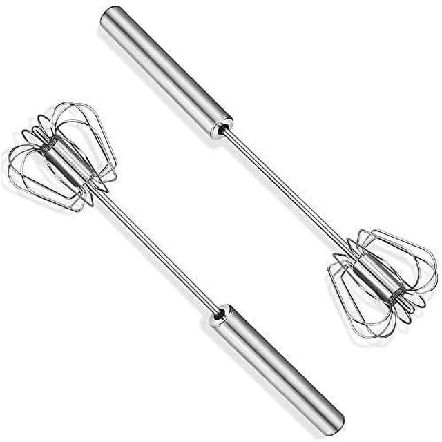 Batidor manual, batidor semiautomático, batidor manual silencioso pequeño no eléctrico para la cocina hecho de acero inoxidable