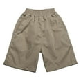 thumbnail image 1 of FAOWME Shorts d'Été Garçon Mode Décontractée Couleur Unie Kaki 9-10 Ans, 1 of 8