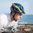 thumbnail image 4 of VICTGOAL Bike Helmet for Adults with LED Light & Visor Lightweight MTB Road Bicycle Helmets for Men Women Cycling Ebike Scooter, 4 of 10
