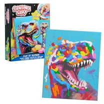 Sensory Clay by Number Dinosaur & Friends