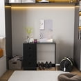 thumbnail image 4 of Boahaus Alexandra Black Vanity Desk with 3 Drawers Basic Knobs, 4 of 5