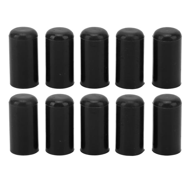 10 Uds. Tapa ciega para extremo de manguera de vacío de entrada de coche, tapón de silicona de 8mm de diámetro interior, Universal, negro Jadeshay A