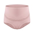 thumbnail image 3 of WILLBEST Lace Panties for Women Women Comfortable High Waist Maternity Panties Large Size Breathable Belly Support Adjustable Pregnancy Lace Ribbed Briefs, 3 of 3