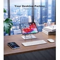 thumbnail image 5 of RAOYI Foldable Portable Tablet Stand with 360° Rotating Base Adjustable Liftable Aluminum Alloy iPad Stand Compatible with iPad Pro/Air/Mini and More,Silver, 5 of 7